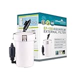 allpondsolutions EF-150 Aquarium External Fish Tank Water Filter for Coldwater, or Tropical Aquariums, for Tanks Up to 150 Litres – Includes Filter Media, hose and Spray Bar - Full Kit.
