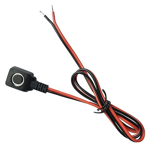 HOBBYIN 12V 24V Momentary Push Button Switch, 0.5M Pre-Wired Cable and Double-Sided Tape for DIY Flashlight