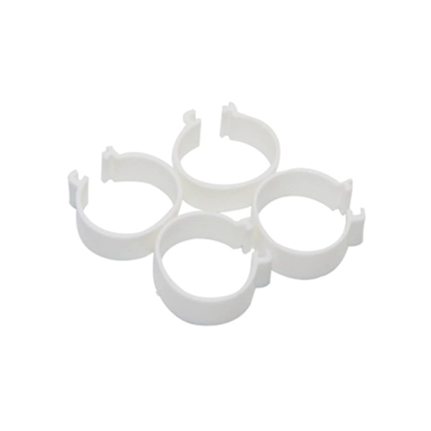 チキンレッグリング 600個 25mm フットリング バックルタイプ チキンクリップリング レッド 25mm(White)