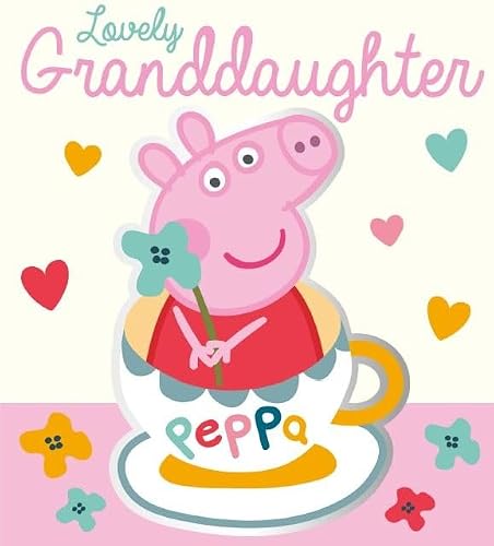 Granddaughter Birthday Card, Peppa Pig Birthday Card for Granddaughter