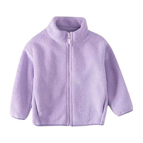 Lastesso Girls Fleece Jacket Faux Fur Sherpa Soft Full Zip Coat with Pockets Warm Winter Lightweight Outerwear Fall Spring4
