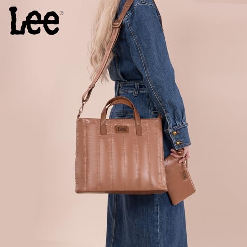 Image of Montana West x Lee Puffer Tote Bag Lightweight Crossbody Bags for Women with Clutch