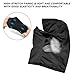 LZAQHMT Balaclava Airsoft Mask, Tactical Airsoft Full Face Protective Mask, with Silicone Inner Support for Airsoft/Cycling(Bk)