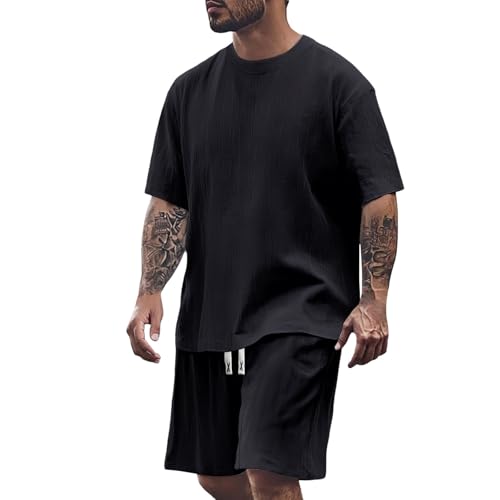 Ensemble homme t-shirt décontracté pour les vacances d'été et sorties de loisirs en ville