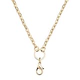 LovelyJewelry 28 Inch Rolo Chain Necklace for Floating Charm Lockets