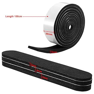 Outus 23 Pieces Hat Size Tape Reducer Mixed Size Hat Sizer Insert Foam Reducing Tape Roll Self Adhesive(White+Black)