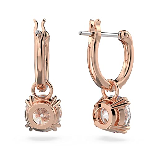 Swarovski Constella Pierced Drop Earrings, White Crystals on a Rose Gold-Tone Finish Setting, Part of the Constella Collection by Swarovski - Image 8