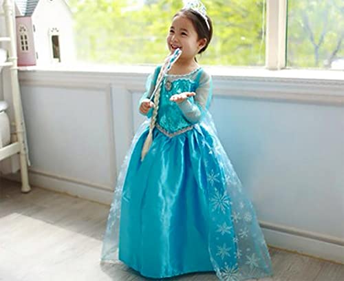 Image of Polycotton Costume Superhero Dress For Boys And Girls Fancy Dresses For Kids Birthday Party Props, Princess With Accessories 6-8 Years, Blue