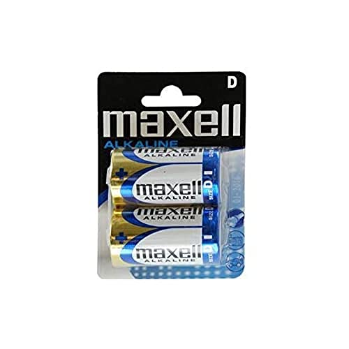 maxell batterie alcaline, Mono D, confezione da 2 pezzi, contenuto della confezione: 2 blister