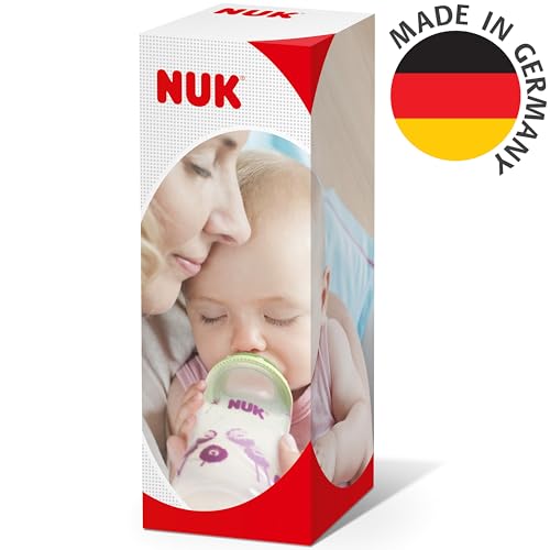 NUK Flexi Cup Trinklernbecher für Kleinkinder | 12+ Monate | 300 ml | Auslaufsicherer, weicher Trinkhalm | Clip & Schutzkappe | Blau – Ansicht 6
