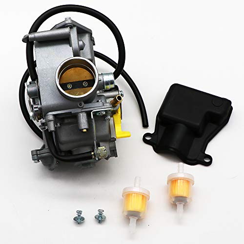 Kipa Carburetor For Sportrax 300 Trx300Ex 1993-2008 Replace Oem Part Number 16100-Hm3-670 16100-Hm3-L00 16100-Hm3-A61 With 2Pcs New Fuel Filters #TOP6