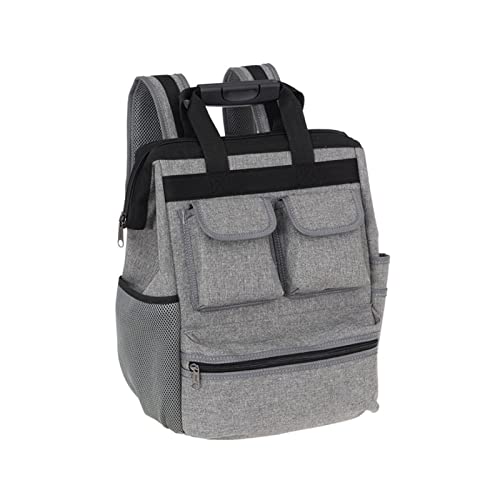 FORDOM Wshao store Shoulder Tool Bag Backpack Elevator Repair Belt Hardware Kit Organizer Oxford Cloth Canvas Travel Bags Electrician Work Bag (Color : Grey)