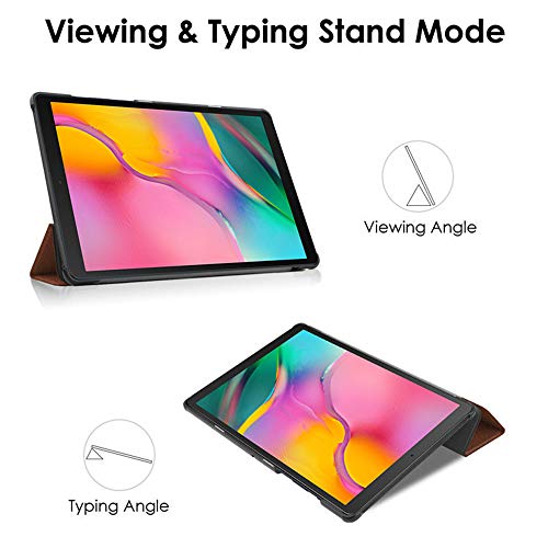 INSOLKIDON Compatible with Lenovo TAB4 8 TB-8504F 8 inch Tablet Case Leather Back Cover Protective Case Ultra Slim Bumper Full Body Protection Bracket Leather Case (Black) - Image 2