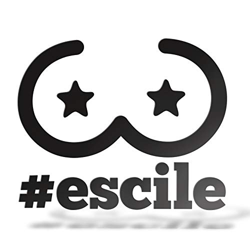 ERREINGE Sticker ESCILE DIVERTENTE NERO Adesivo