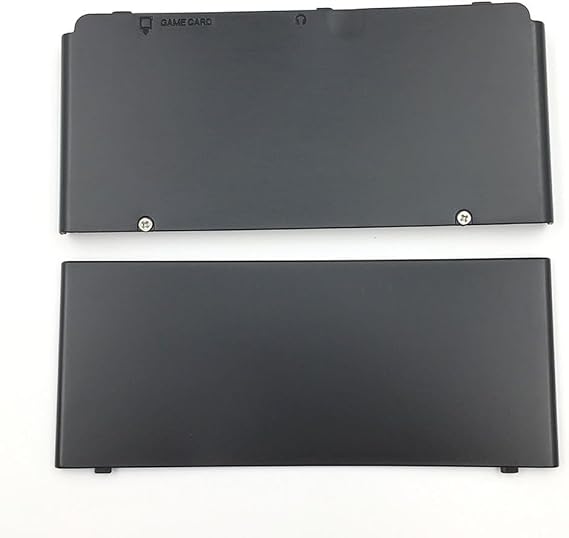 Upper Back Faceplate Cover Plates Top Bottom Case Shell for New 3DS Version (Black)