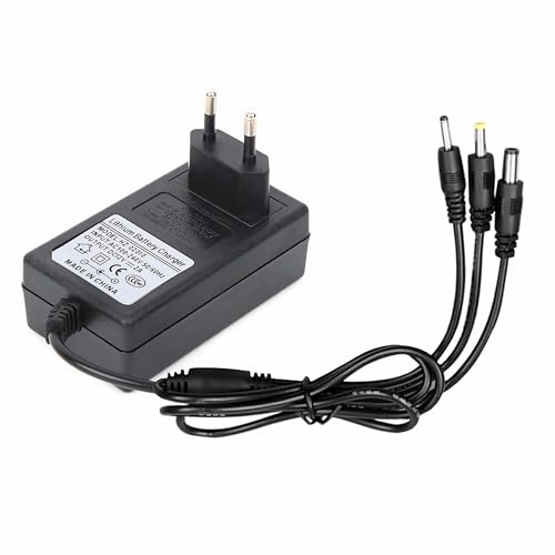R49C 12V 2A Ladegerät für Elektroautos & Spielzeug, Universell Kompatibel mit Kinderautos, Motorrädern, ATV, SUV, Sicher mit LED-Anzeige & 3-in-1 Stecker (190 cm Kabel)