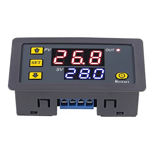 Aitiao 2Pcs Timer Delay Relay Dc 12V 20A Programmable Digital Cycle Delay Relay Timer Switch On-Off Control 0Ms-999H Led Digital Display Time Relay Module #TOP7