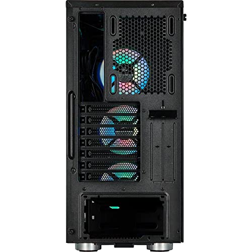 Corsair iCUE 465X RGB Boîtier gaming Moyen-Tour ATX en Verre Trempé (Panneaux Avant et latéral en Verre Trempé, Trois ventilateurs LL120 RGB inclus, Diverses Options de Refroidissement) - Noir