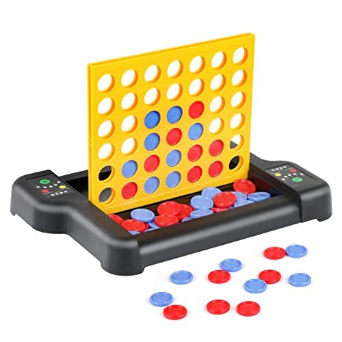 4 In A Row With Life Count, Whole New Board Game, Foldable Four In A Row Game, Travel Size Line Up 4, Classic Family Toy #TOP9