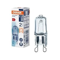 Osram Halopin, speciale lampadina per forno, alogena, con attacco G9, da 230 V, 25 W, utilizzata da Bosch, Neff, Siemens, De’Longhi, Fagor, Ocean: per elettrodomestici da cucina e forni a microonde, resistente alle alte temperature, * vedere nota