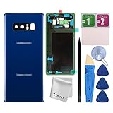Vimour Back Cover Glass Replacement for Samsung Galaxy Note 8 N950U All Carriers with Pre-Installed...