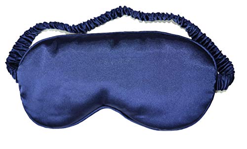 Máscara para dormir Emma&Holly Sleep Eye Mask, máscara de sueño, seda, tela suave, cómoda, vendada con correa elástica, máscaras de sueño para hombres, mujeres y niños (azul) Cover