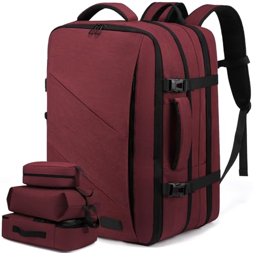 LOVEVOOK Sac à Dos Voyage Sac A Dos Cabine Avion 40L Grand Sac à Dos Bagage à Main Antivol Sac Ordinateur Portable 17,3 Pouces Imperméable Sac Ados Homme...