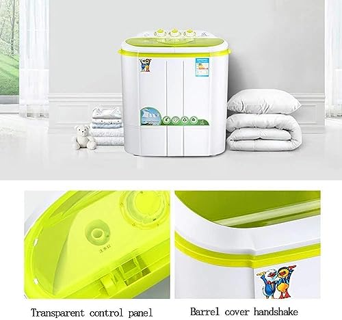 CNAOHGHN Mini Compact Twin Tub Washing machine Washer and Spinner Ideal for Dorms, Apartments, RV, Camping - Image 3