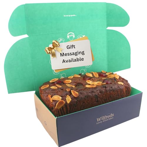 Wilfreds Traditional Fruit Cake 800g Rich & Moist Handmade British Fruit Loaf | Classic Bakery Recipe | Cake Gift for Christmas Easter Birthdays & Special Occasions