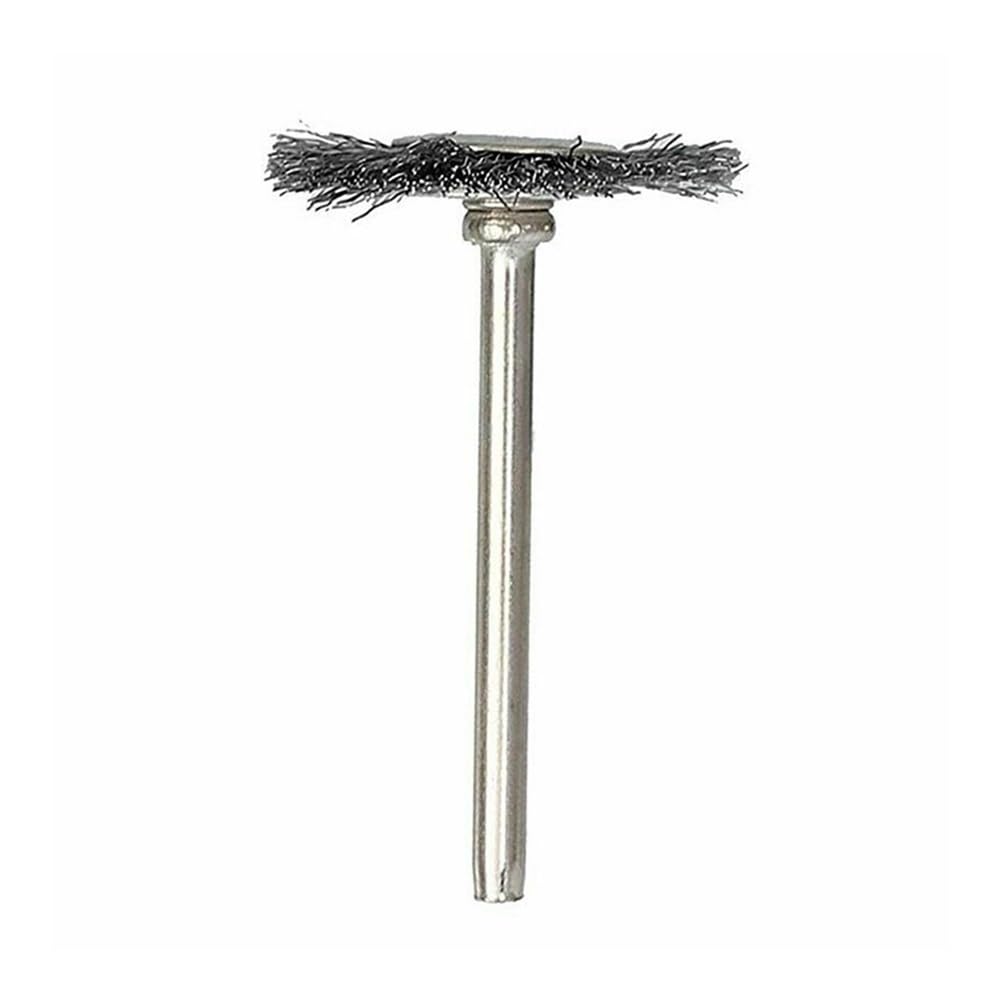yaoqijie 50pcs Stainless Steel Wire Brush 25mm Flat Shape Rotary Tool Die Grinder Removal Wheel for Cleaning Polishing Dusting Low Cost