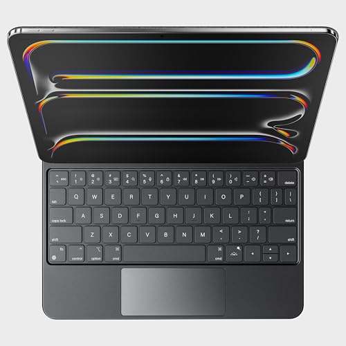 HOU for iPad Pro 11 Inch Case with Keyboard M5 2025/M4 2024(ONLY),Magic Keyboard iPad Pro 11 Inch (5th Gen) Keyboard Case,Click-Anywhere Trackpad,7 Colors Backlight,Easy-Set,Black by HOU - Image 9
