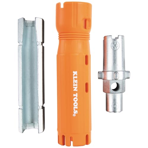 Klein Tools 68098 Faucet Wrench, 12-in-1 Plumbing Multi Tool for Sink, Toilet, and Faucet Installations and Repairs by KLEIN TOOLS - Used condition - US$27.28