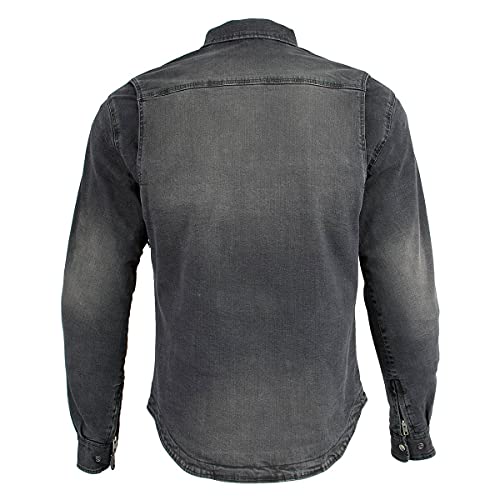 Milwaukee Performance Men's Denim Biker Shirt With Aramid (Black, 5X-Large), 0 Pack by Milwaukee Leather - Image 7