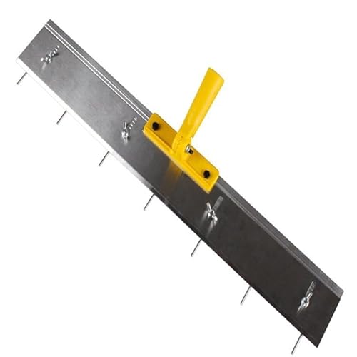 Posoto Pin Leveller for Levelling Compound Cotaing Screed Rake 61CM Flooring Tools 7 Adjustable Pins