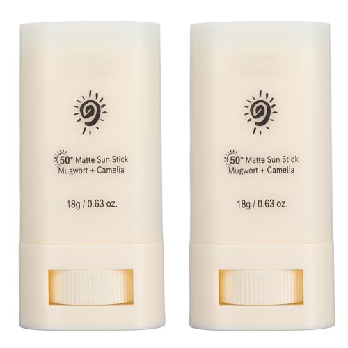 Sun Stick SPF 50, Crema Solar para Protección Facial UVA y UVB, Protector Solar en Barra, Bloqueador Solar, Protector Solar Hidratante SPF 50 Crema de Protección UV No Grasa para