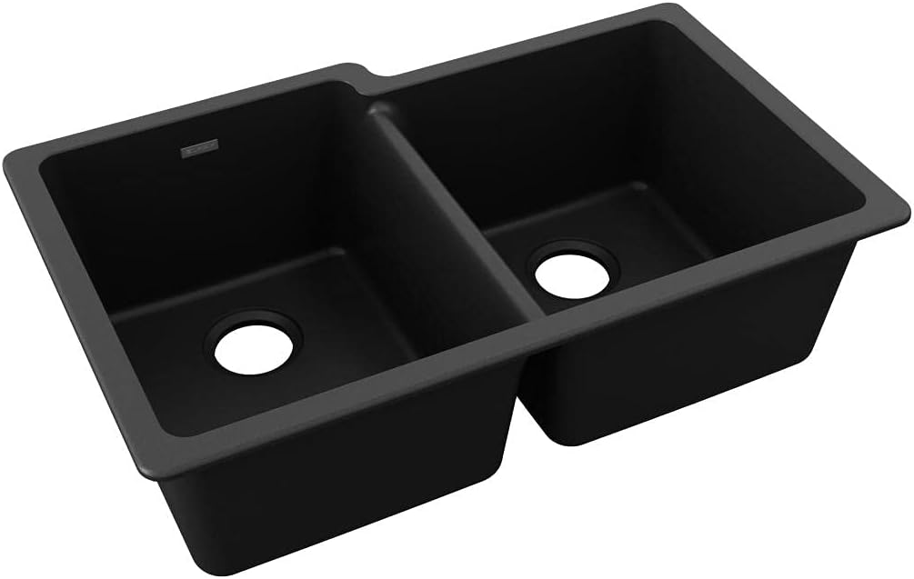 Hottest Sale Elkay ELGU250RBQ0 Gourmet E-Granite Undermount Double Bowl Sink, Bisque Authentic Crazy Deals Elkay ELGU250RBQ0 Gourmet E-Granite Undermount Double Bowl Sink, Bisque