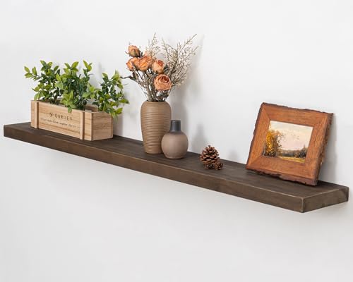 Axeman Natural Wood Floating Shelves for Wall Mounted 48 Inch