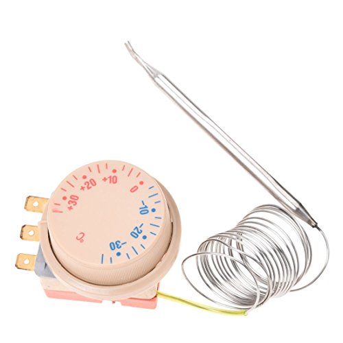 KOKSII AC 250V 16A Refrigerador con congelador Termostato -30-30 centigrado Cover