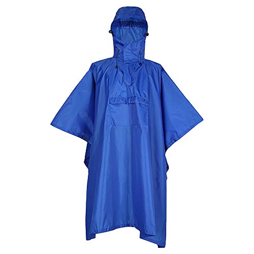 Festnight Homens Mulheres Capa de chuva Impermeável Impermeável Poncho impermeável com faixa reflexi