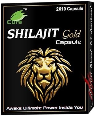 SHILAJIT GOLD CAPSULE I Pack of 2 I 20 + 20 cap I With goodness of 24 Carat Gold | Boosts Stamina & Endurance