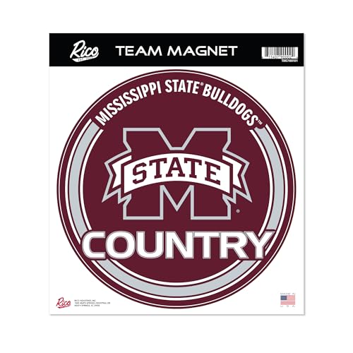 Rico Industries NCAA Mississippi State Bulldogs Standard 8" Round Magnet
