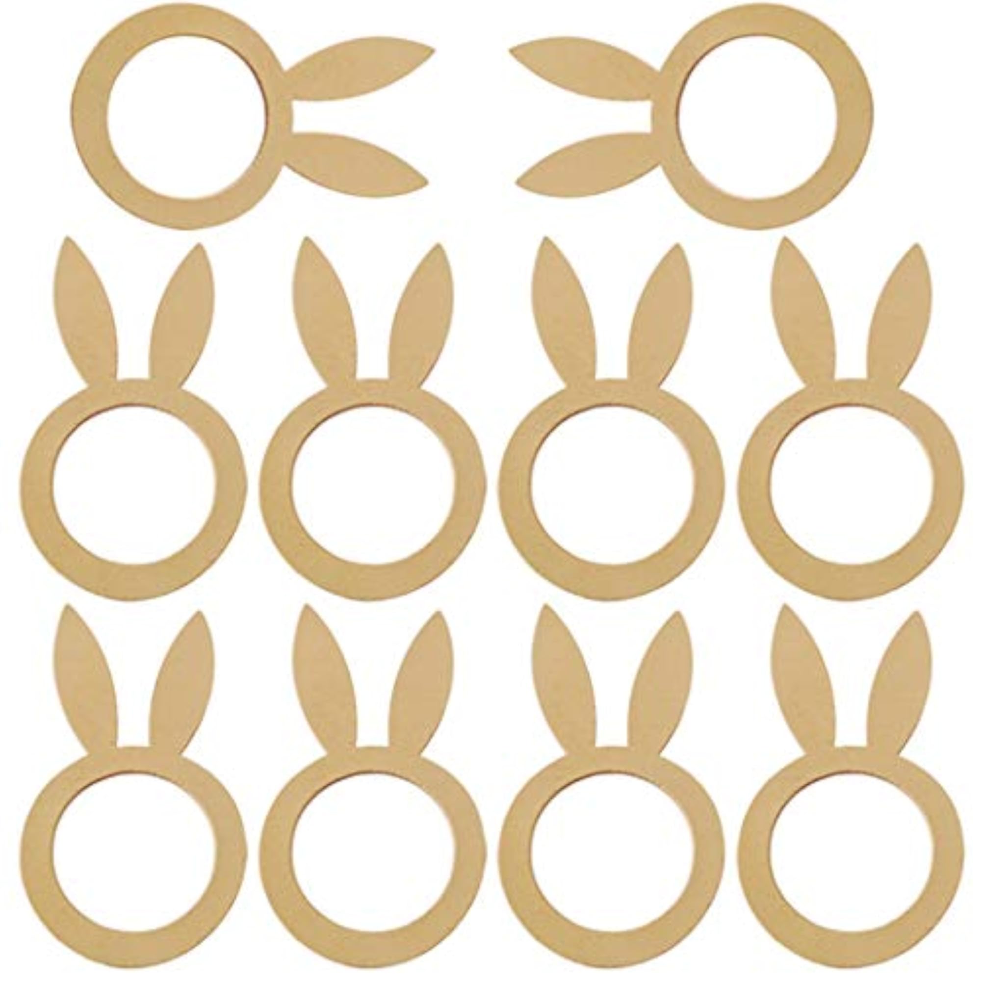10PCS Easter Bunny Napkin Rings for Creative Table Decor