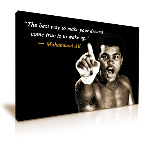 Muhammad Ali de boxeo deportes Quote lienzo pared Art imagen impresión 76 cmx50 cm
