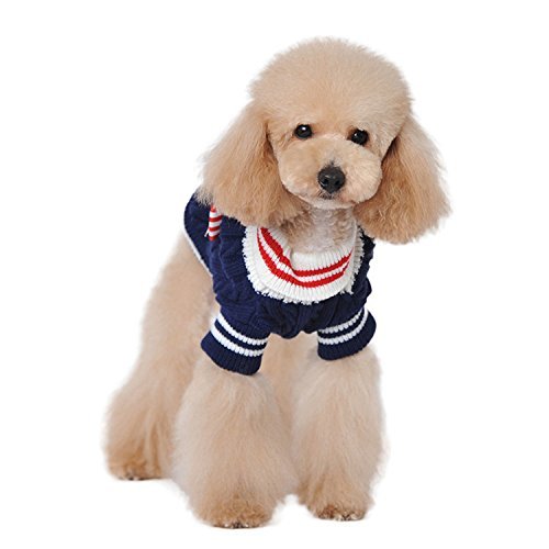 Amazon | ペット服 ペット用品 かわいい セーター 犬 小型犬 中型犬 紅