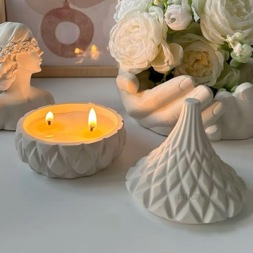 Image of Kitty Cat Aesthetic Soy Wax Scented Candle | Vanilla Fragrance | Handmade Concrete Jar with Lid | 12+ Hours Burn | Reusable Decorative Jar | Luxury Home Decor & Gift for Bedroom, Office & Festivals