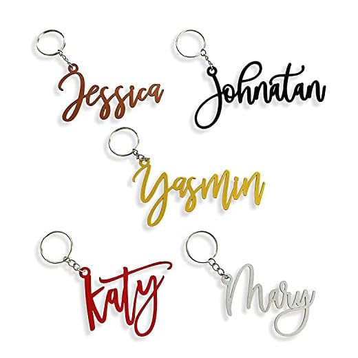 Llavero con nombre personalizado, Llaveros para Niñas, niños, Original Regalo para Aniversario Cumpleaños, Acero Inoxidable, Metálico, Regalo para Madre, Padre, Nombre personalizable, 3 tipos de letra