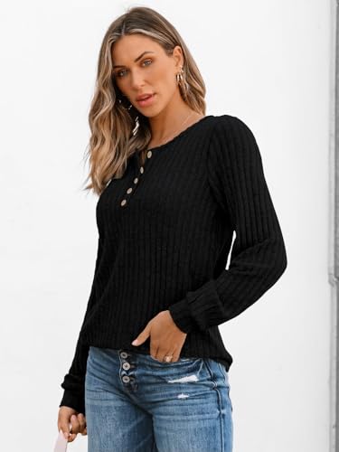 Long Sleeve Shirts Women's Business Casual Lightweight Tunic Sweater Tops4