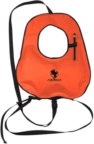 Akona Hi-viz Snorkel Vest with Oral Inflator, Orange