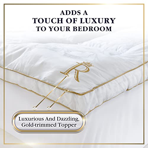 Cobertura de colchão King Size – bolso profundo de 20 a 58 cm, forro de colchão extra grosso de algo