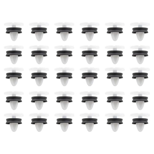 FanPaYY 30pcs Clips de Fixation Attaches Garniture, Voiture Panneau de Porte Intérieures Clips Rivet Plastique, 7703077476 Compatible Peugeot 308 Citroën DS4 Renault MeGane 3 Laguna 3